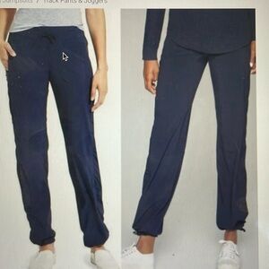 Athleta La Viva ruched joggers navy size 2